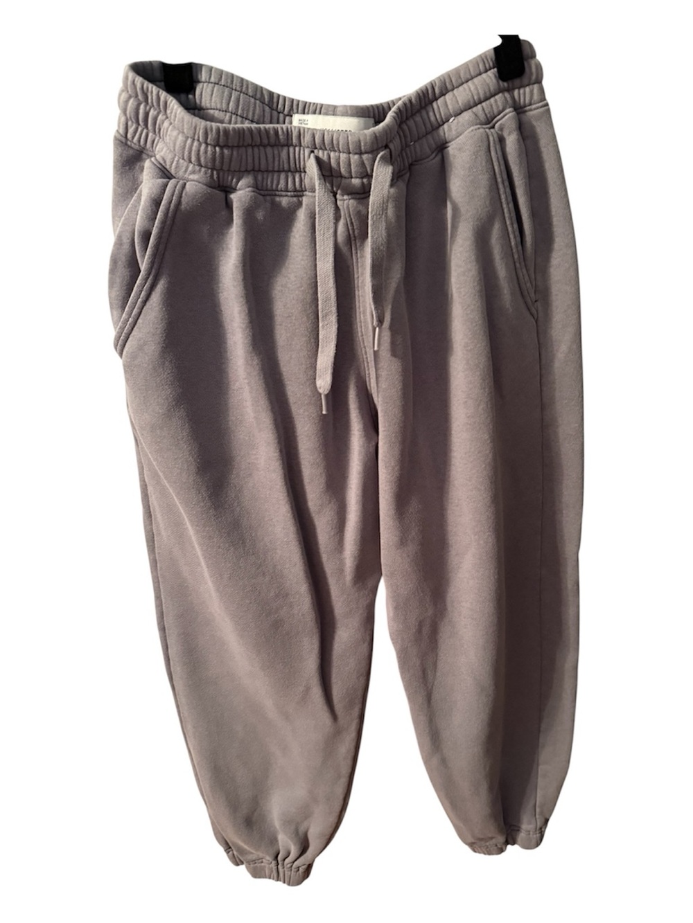 Hollister Men's Light Gray Drawstring Joggers